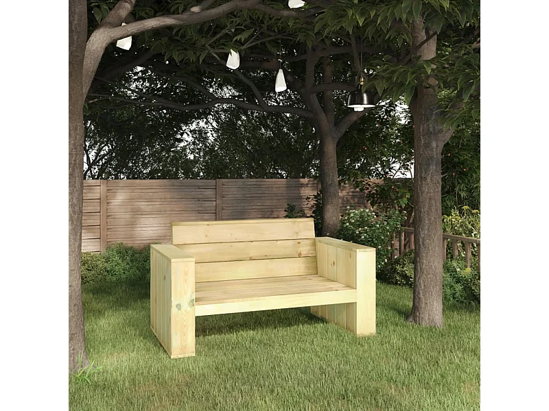 Panca da giardino 139 cm in legno di pino impregnato