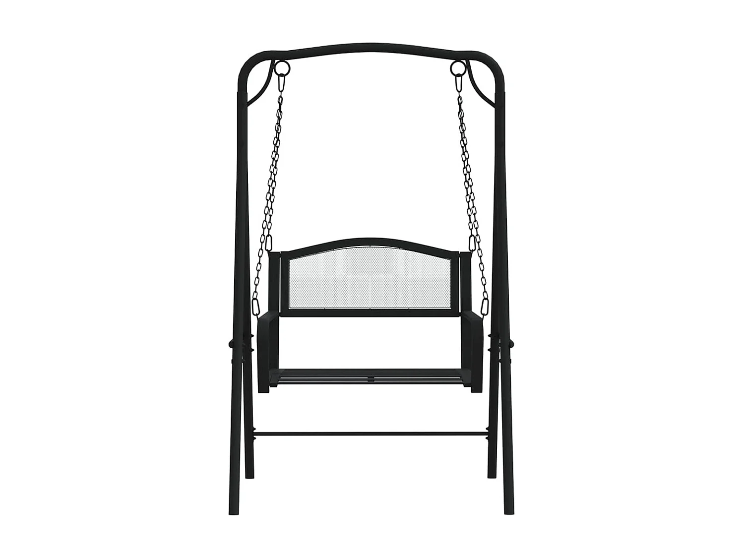 Sedile per altalena in acciaio nero da 124 cm