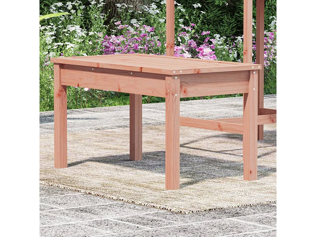 Banco de jardín 80x44x45 cm madera maciza de abeto Douglas
