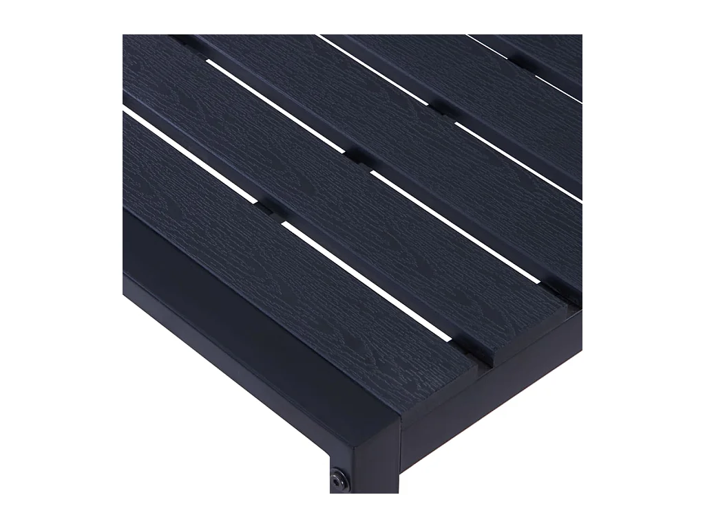 Tuinbank 180 cm PS paneel Zwart