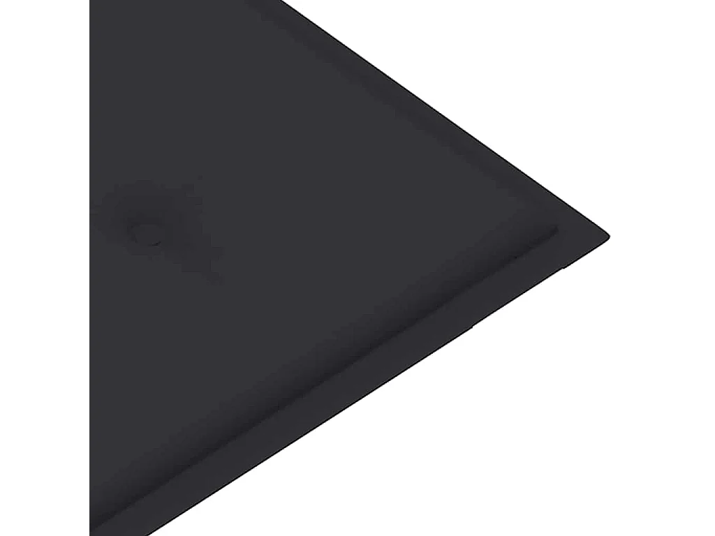 Panca Batavia con cuscino antracite 120 cm Legno massello di teak