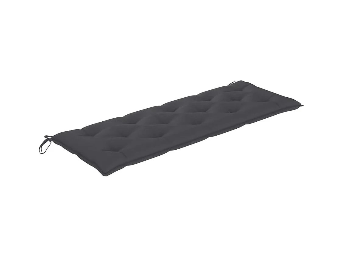 Banc Batavia avec coussin anthracite 150 cm Bois de teck massif