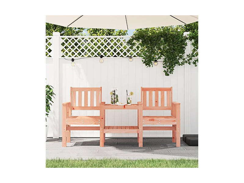 Tuinbank met 2-zitstafel van massief Douglassparrenhout