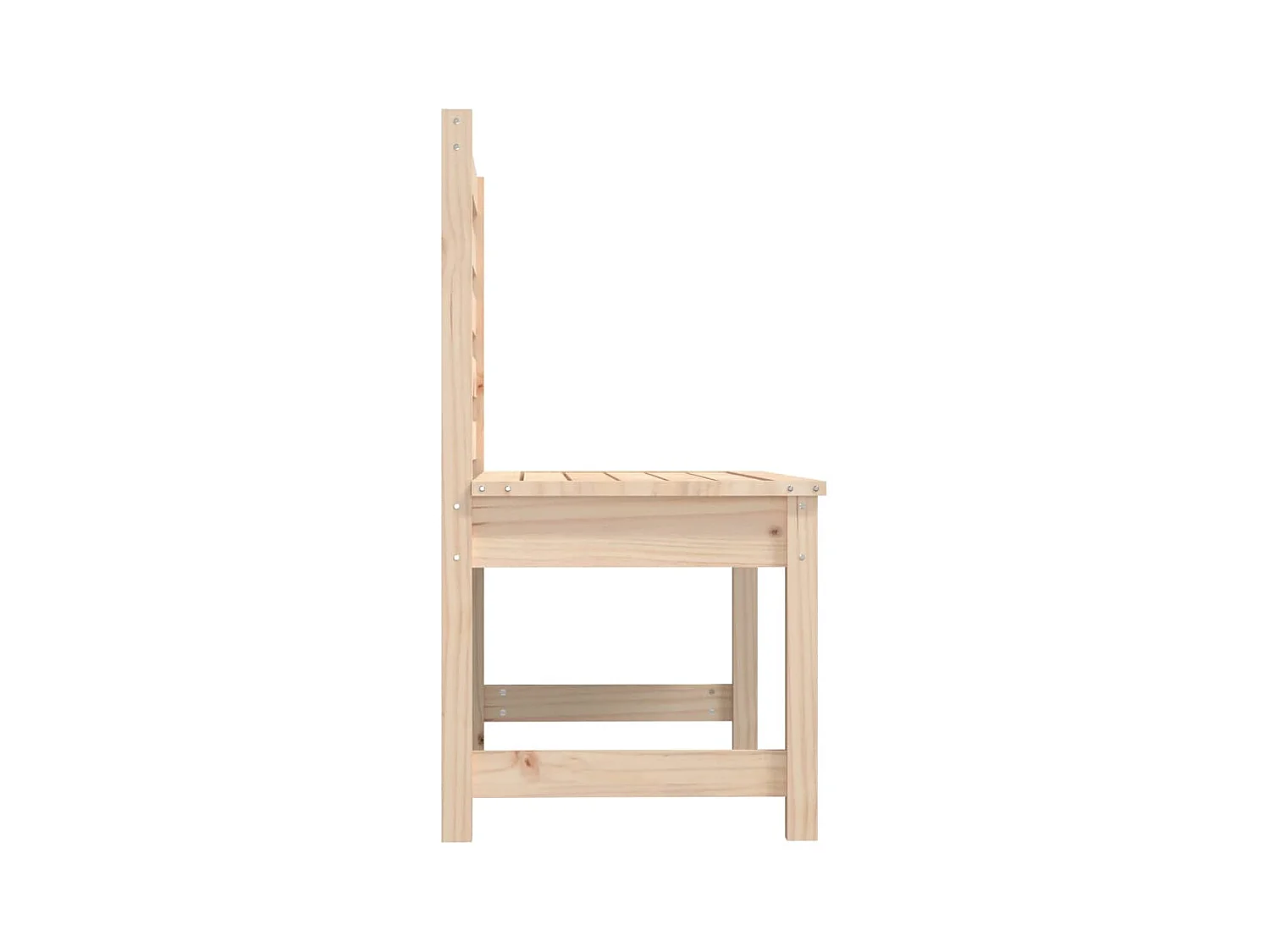 Banco de jardín 109 cm madera maciza de pino