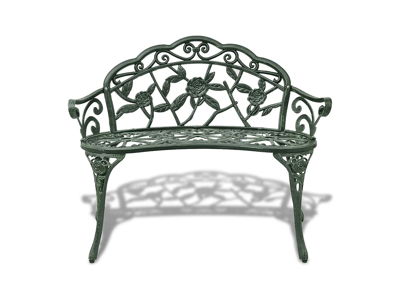 Tuinbank 100 cm Gegoten aluminium Groen