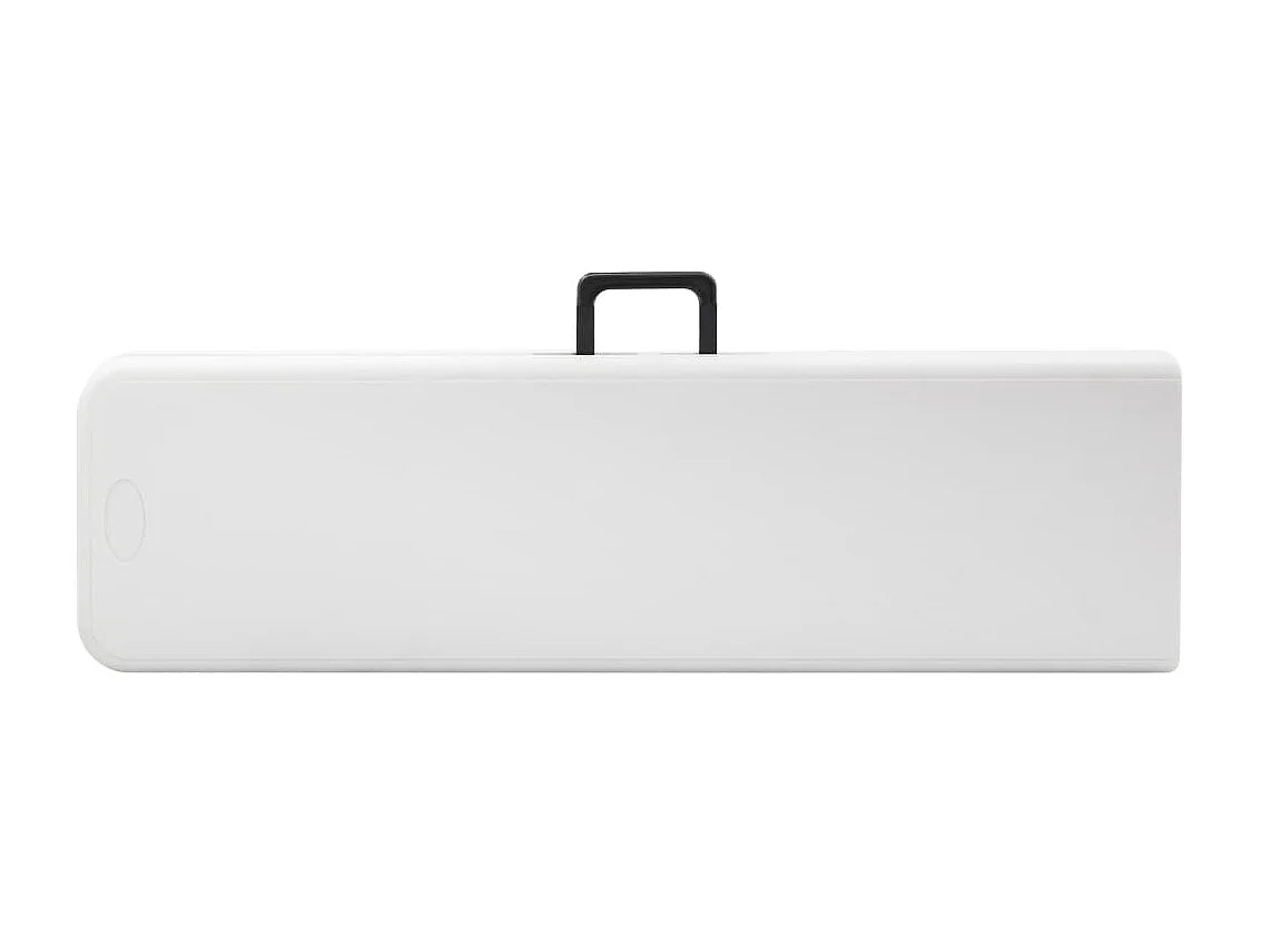 Bancs de jardin pliables lot de 2 180 cm PEHD Blanc