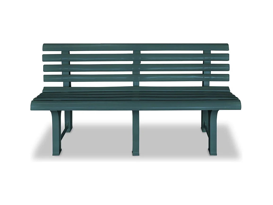 Tuinbank 145,5 cm Groen kunststof