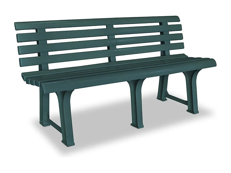 Panca da giardino 145,5 cm Plastica verde