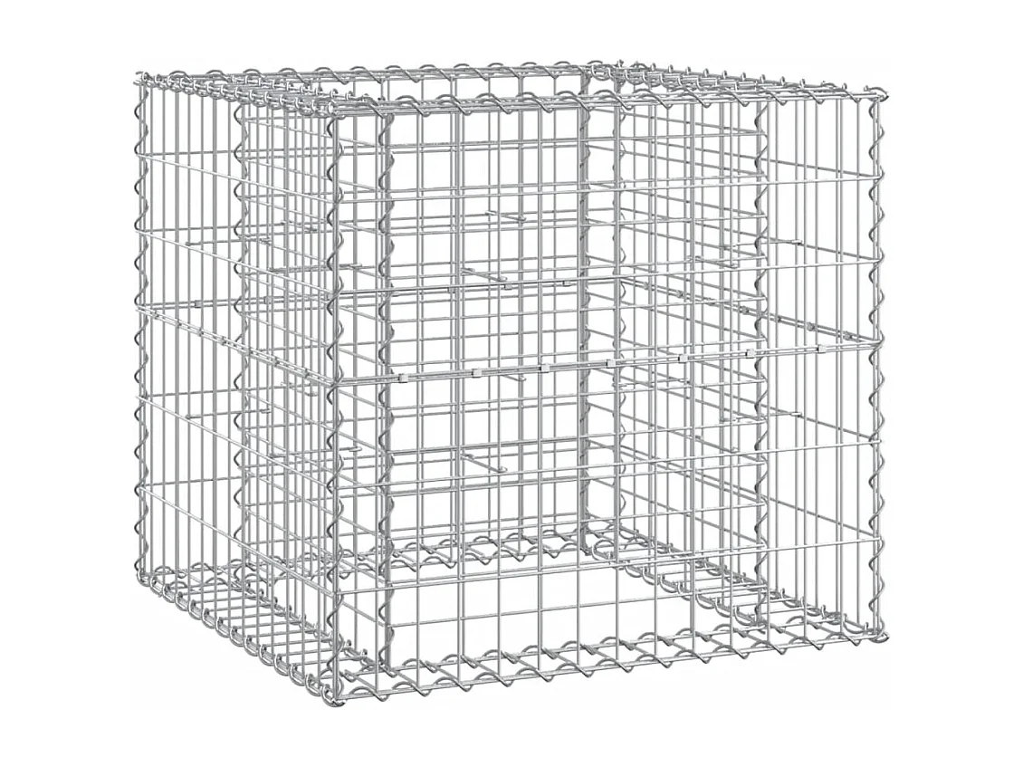 Banc de jardin avec panier en gabion bois massif de pin