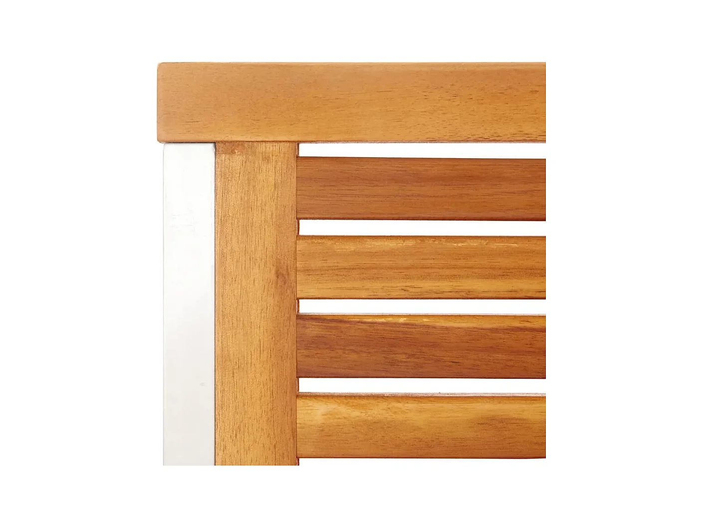 Chaises de jardin lot de 4 avec coussins Bois d'acacia massif