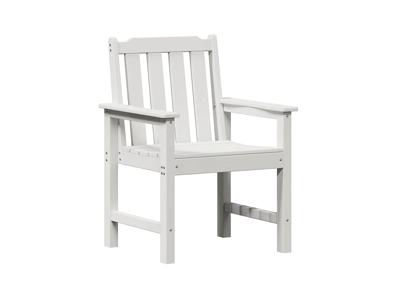 Chaise de jardin. 2 pcs Blanc 65,5 x 59 x 88cm Plastique