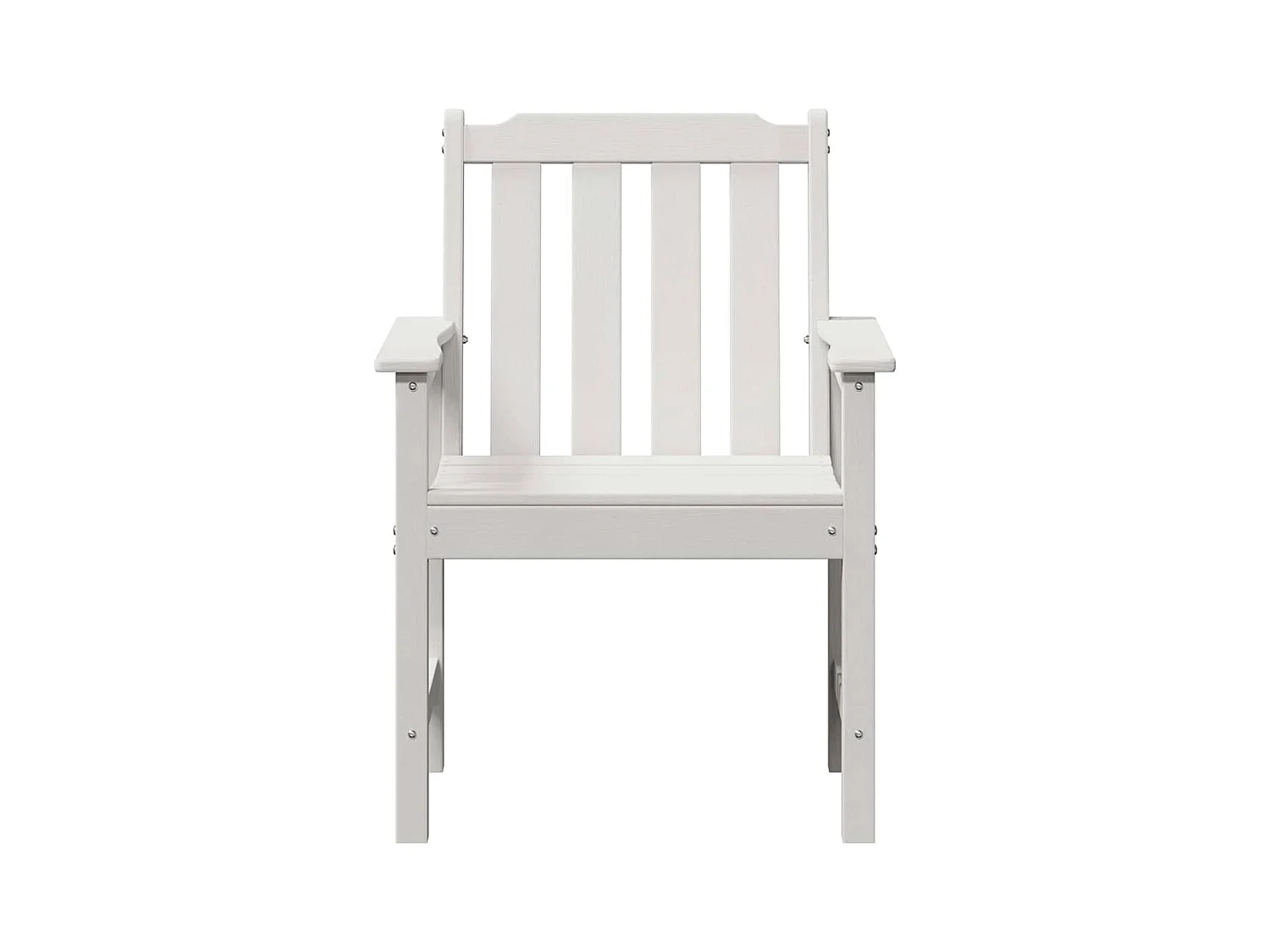 Chaise de jardin. 2 pcs Blanc 65,5 x 59 x 88cm Plastique
