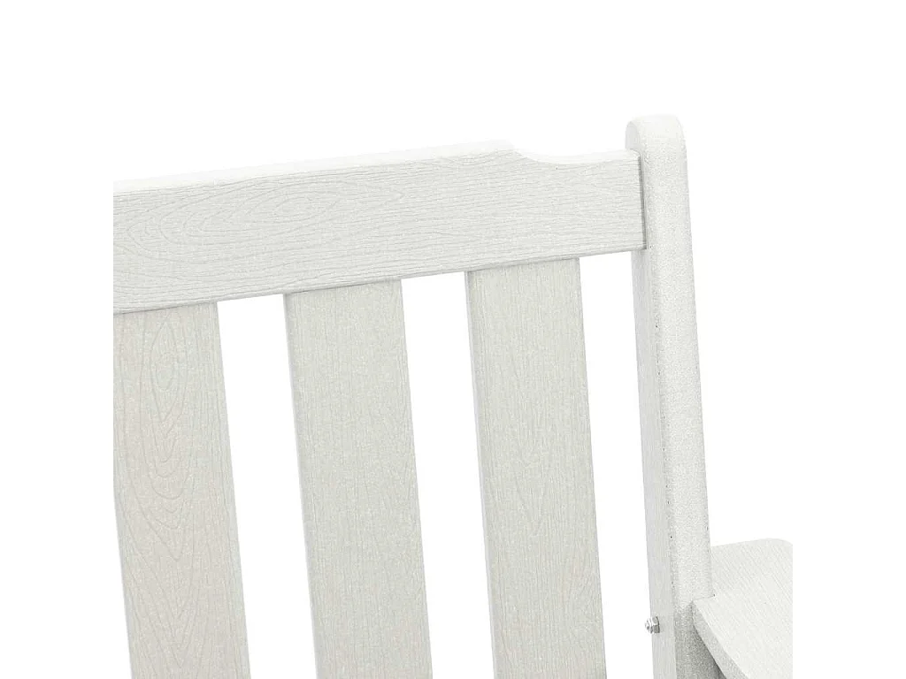 Chaise de jardin. 2 pcs Blanc 65,5 x 59 x 88cm Plastique
