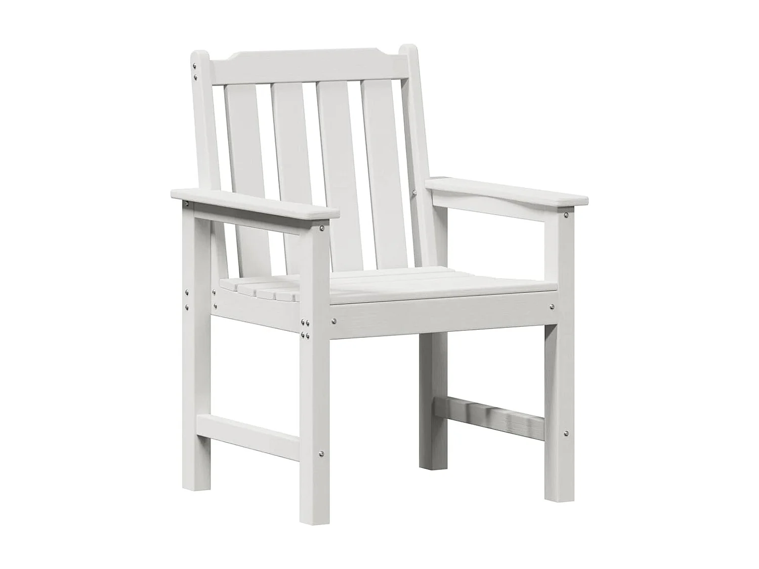 Chaise de jardin. 2 pcs Blanc 65,5 x 59 x 88cm Plastique