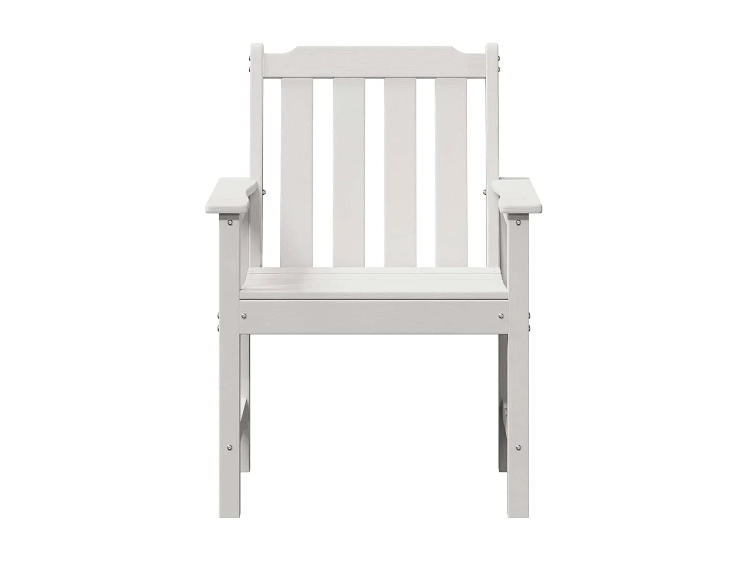 Chaise de jardin. 2 pcs Blanc 65,5 x 59 x 88cm Plastique