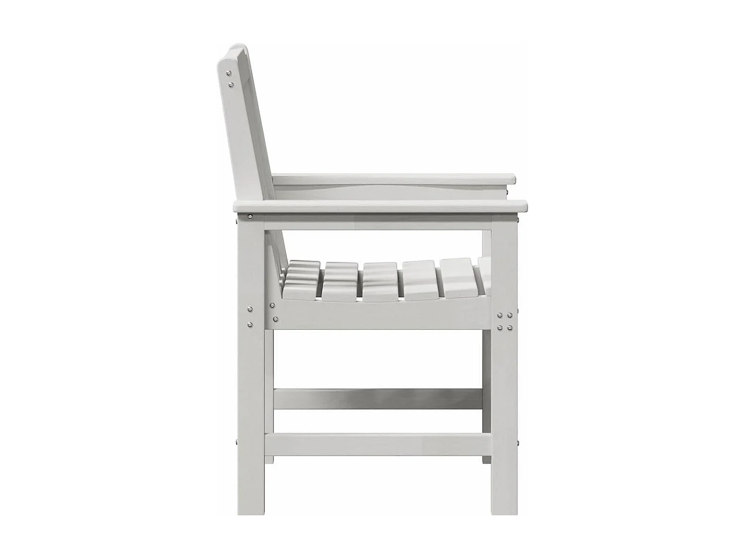 Chaise de jardin. 2 pcs Blanc 65,5 x 59 x 88cm Plastique
