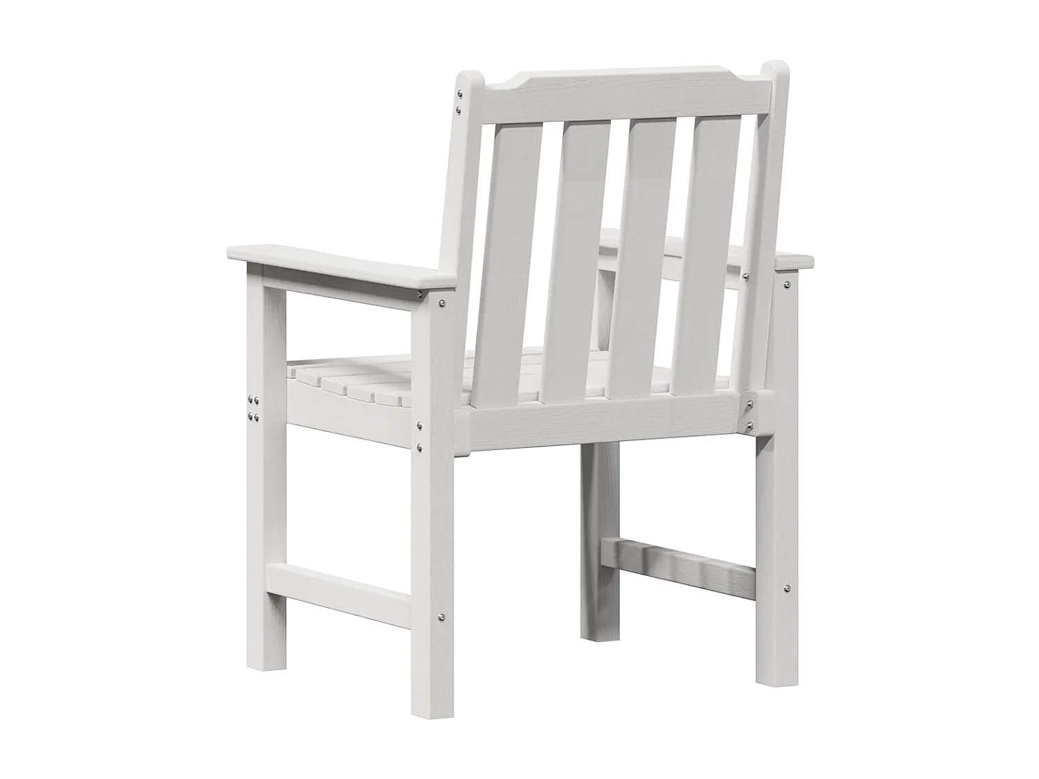 Chaise de jardin. 2 pcs Blanc 65,5 x 59 x 88cm Plastique