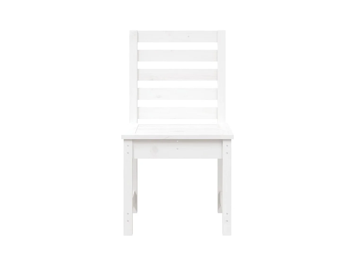 Tuinstoelen set van 2 wit 50x48x91,5 cm massief grenenhout