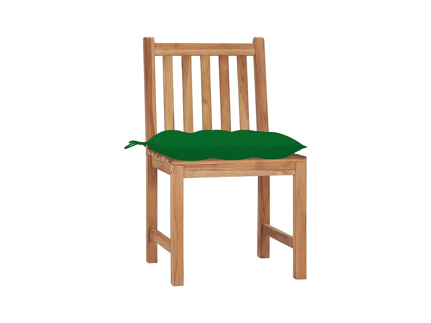 Tuinstoelen set van 2 met kussens Massief teakhout