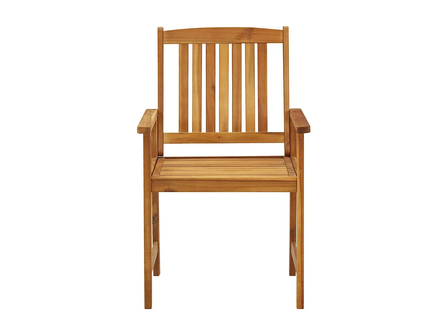 Chaises de jardin avec coussins lot de 2 Bois d'acacia massif