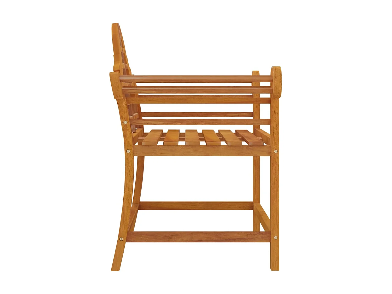Set di 2 sedie da giardino 91x62x94 cm Legno massello di teak