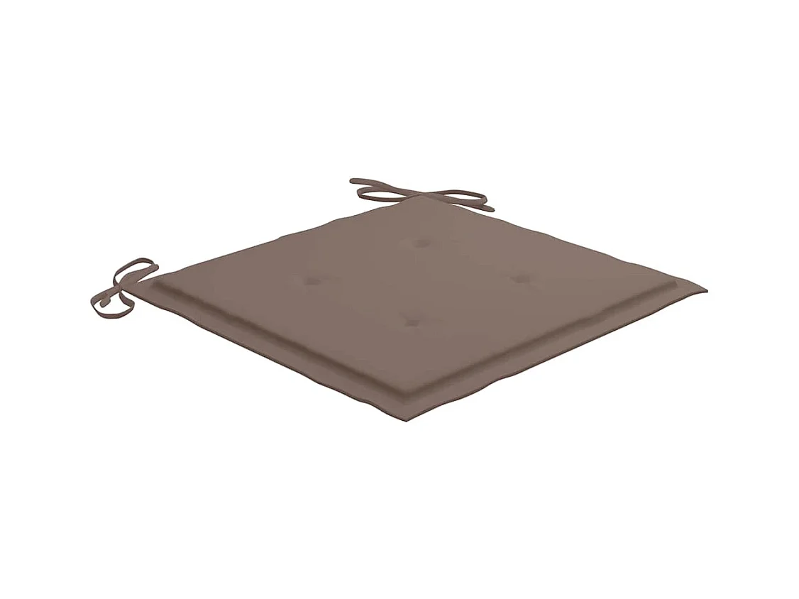 Chaises à manger de jardin avec coussins lot de 3 Acacia massif