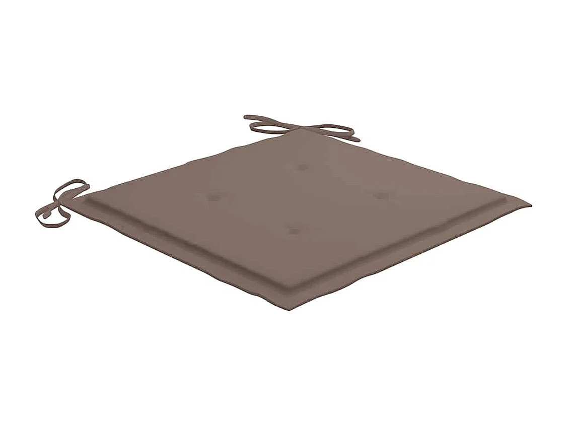 Chaises à manger de jardin avec coussins lot de 3 Acacia massif