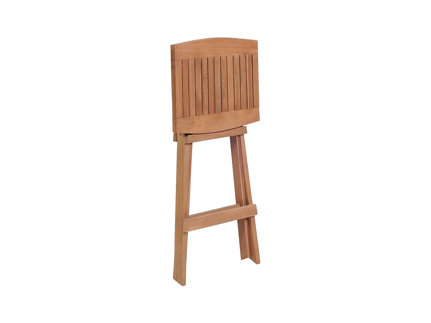 Tabourets de bar pliables lot de 2 Bois de teck massif