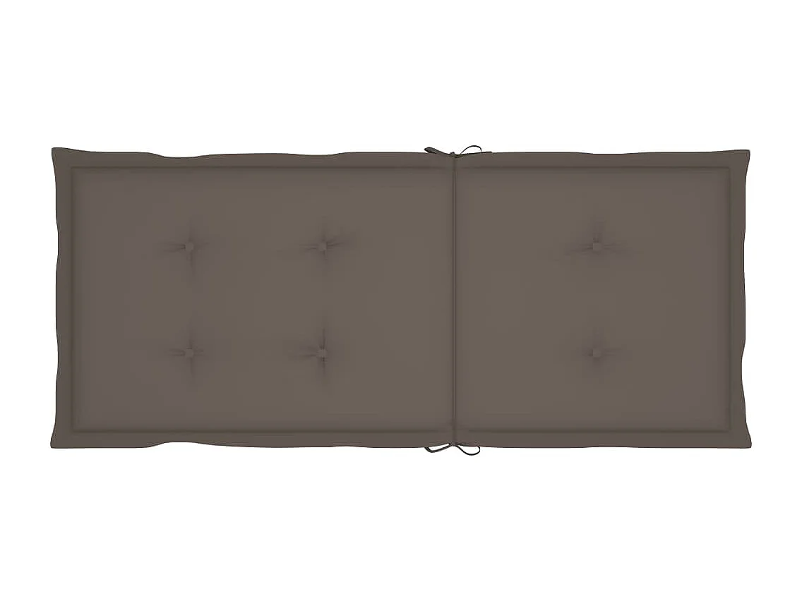 Conjunto de 6 sillas de jardín plegables con cojines de madera de acacia