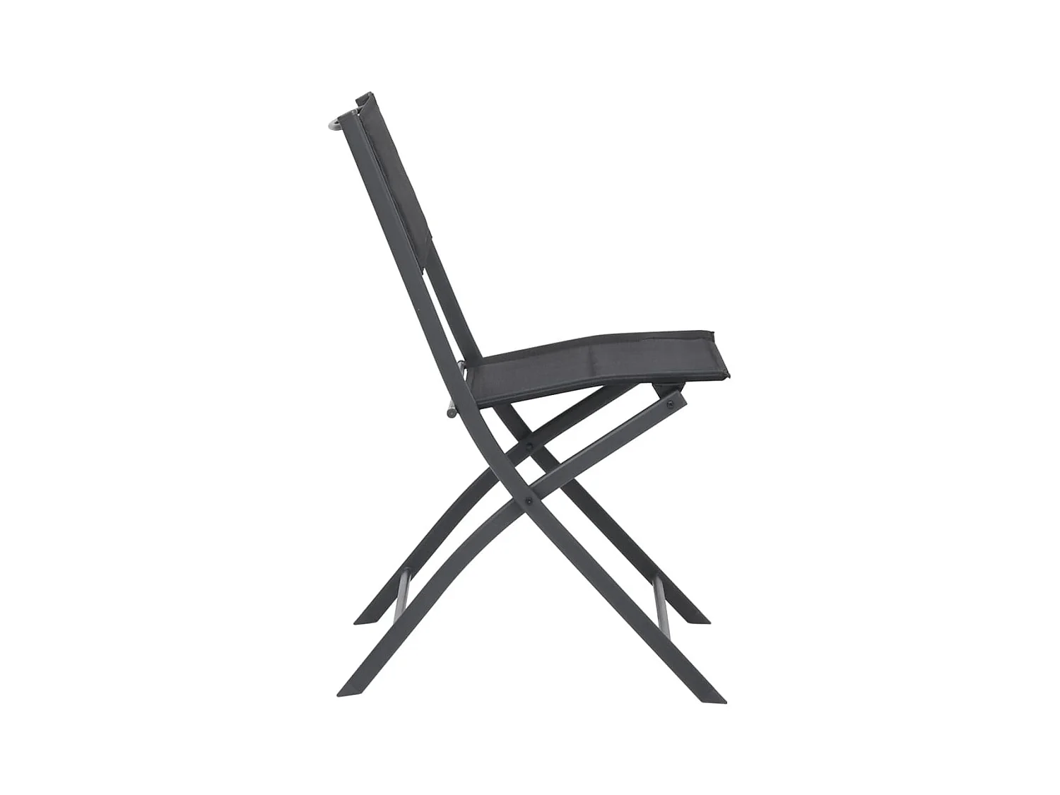 Opvouwbare tuinstoelen set van 2 Staal en textileen