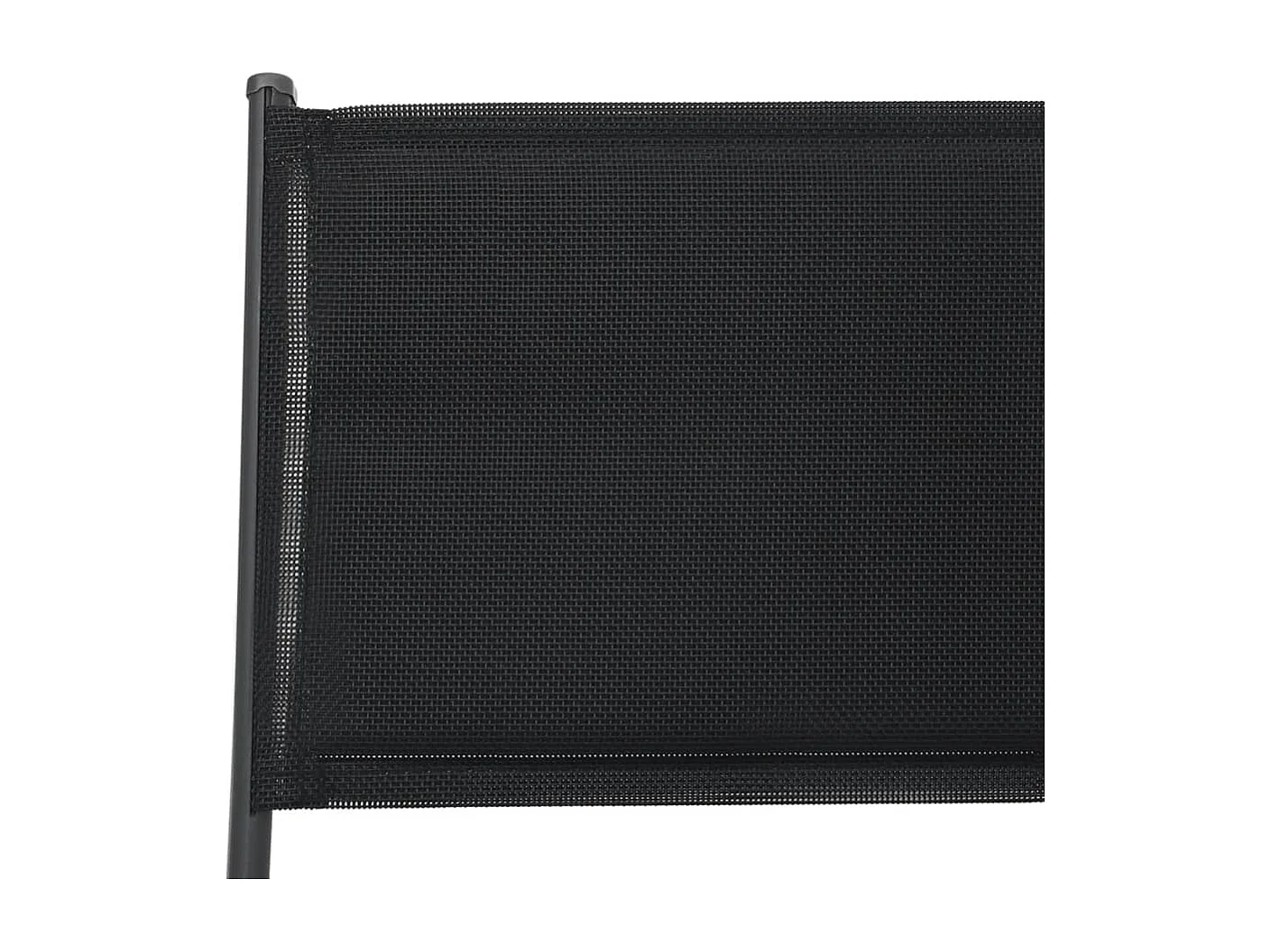 Juego de 2 sillas de jardín plegables de acero y textilene