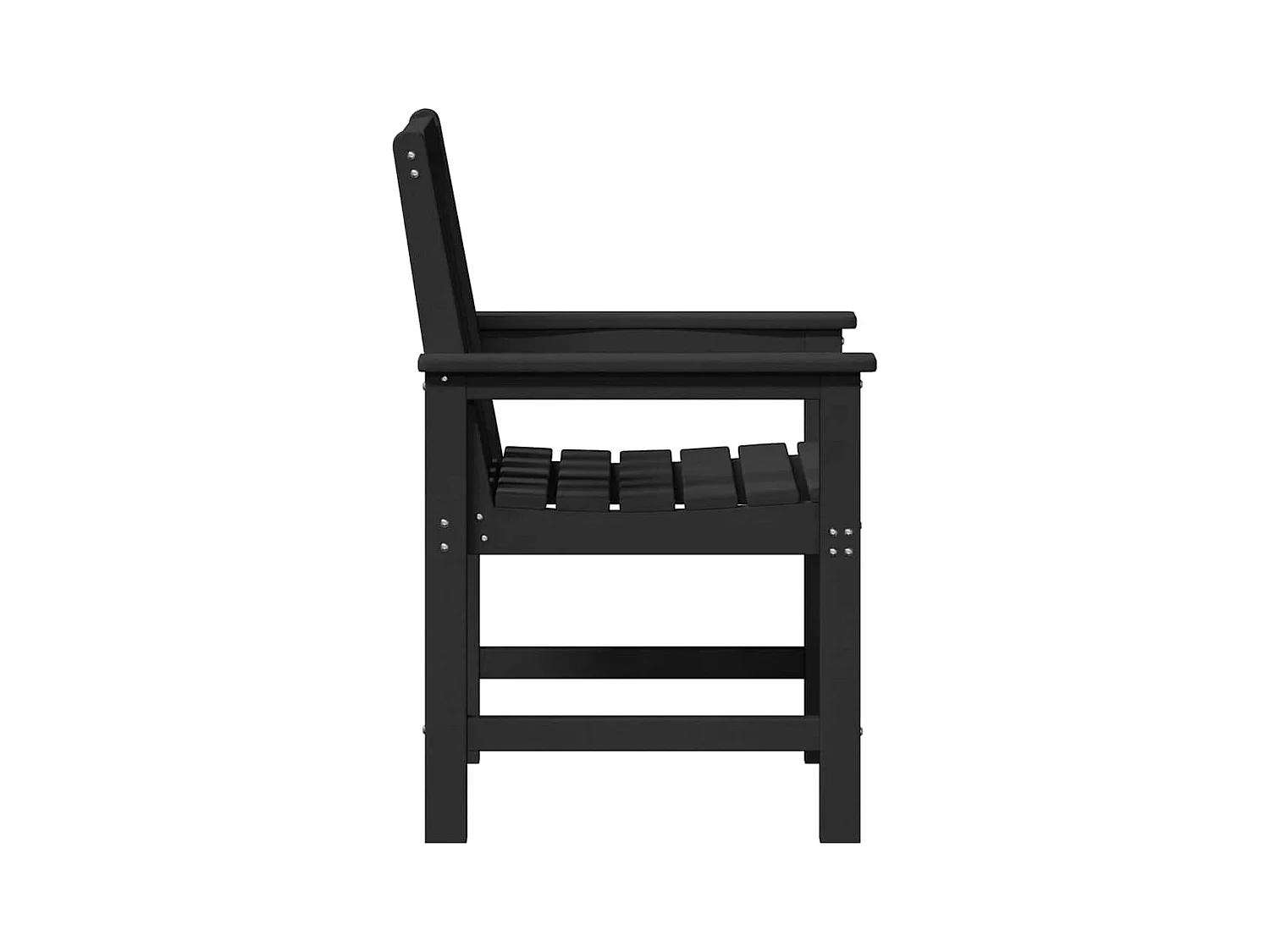 Tuinstoel. 4 stuks Zwart 65,5 x 55,5 x 88 cm Kunststof