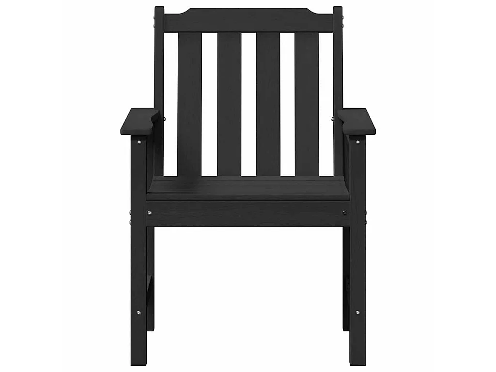 Chaise de jardin. 4 pcs Noir 65.5 x 55.5 x 88cm Plastique