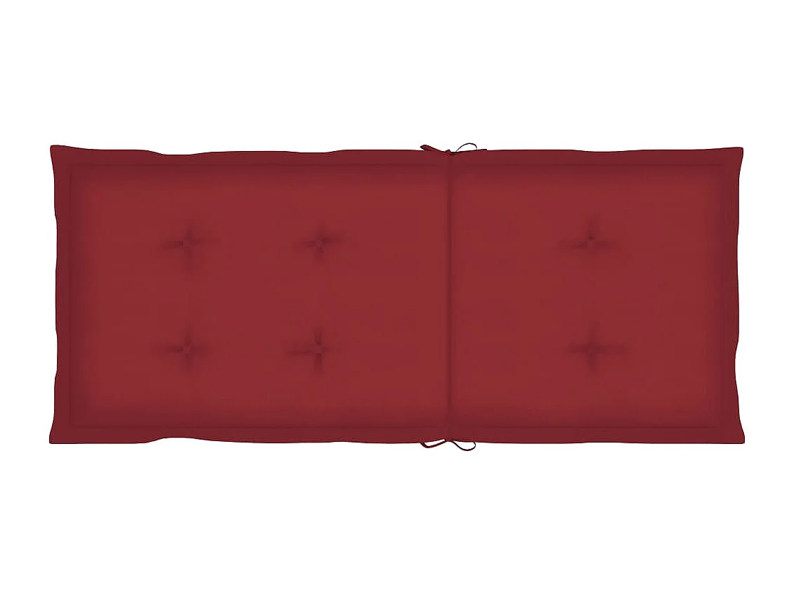 Chaises pliables de jardin lot de 3 avec coussins Bois d'acacia