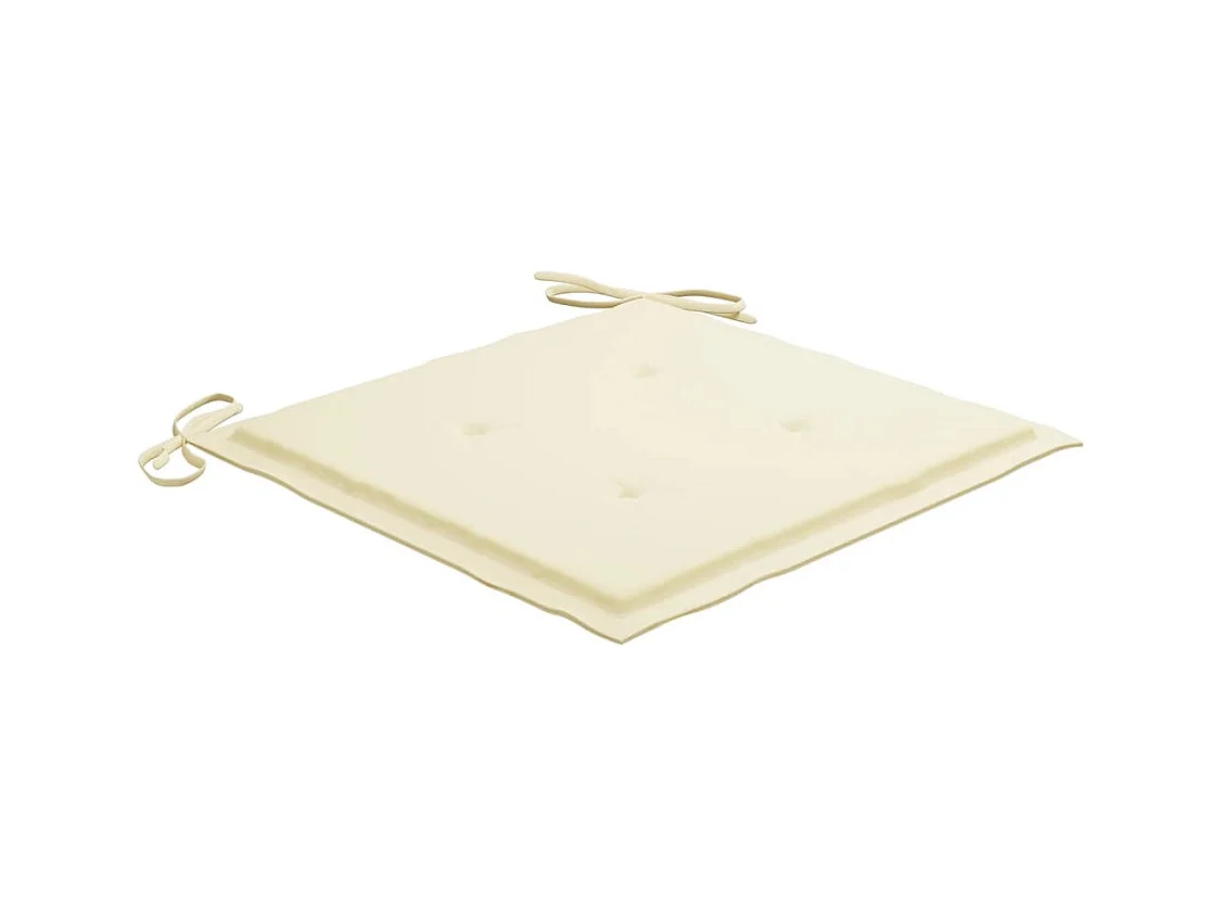 Set van 6 tuinstoelen en kussens van massief acaciahout