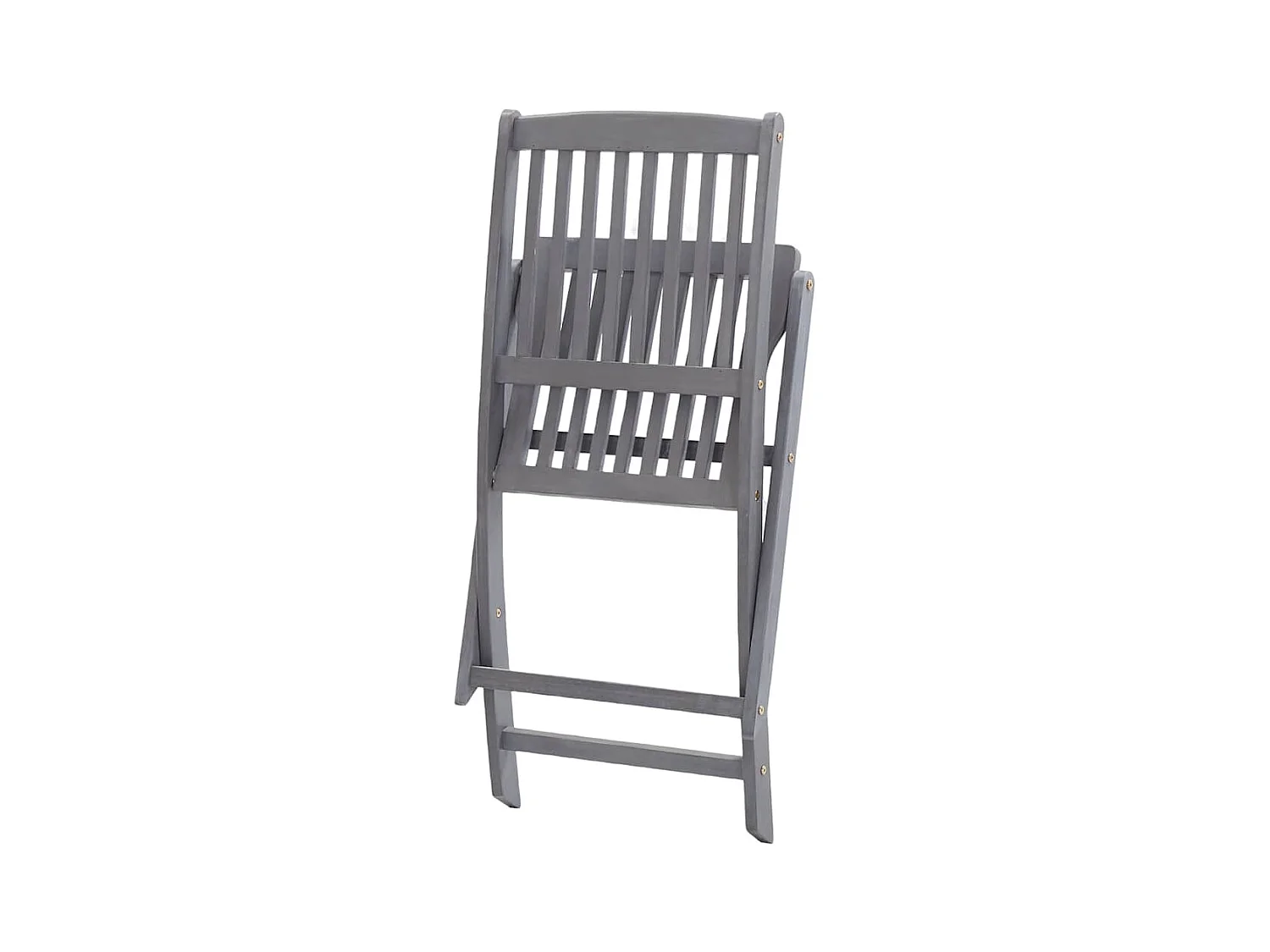 Chaises pliables d'extérieur lot de 8 et coussins Bois d'acacia