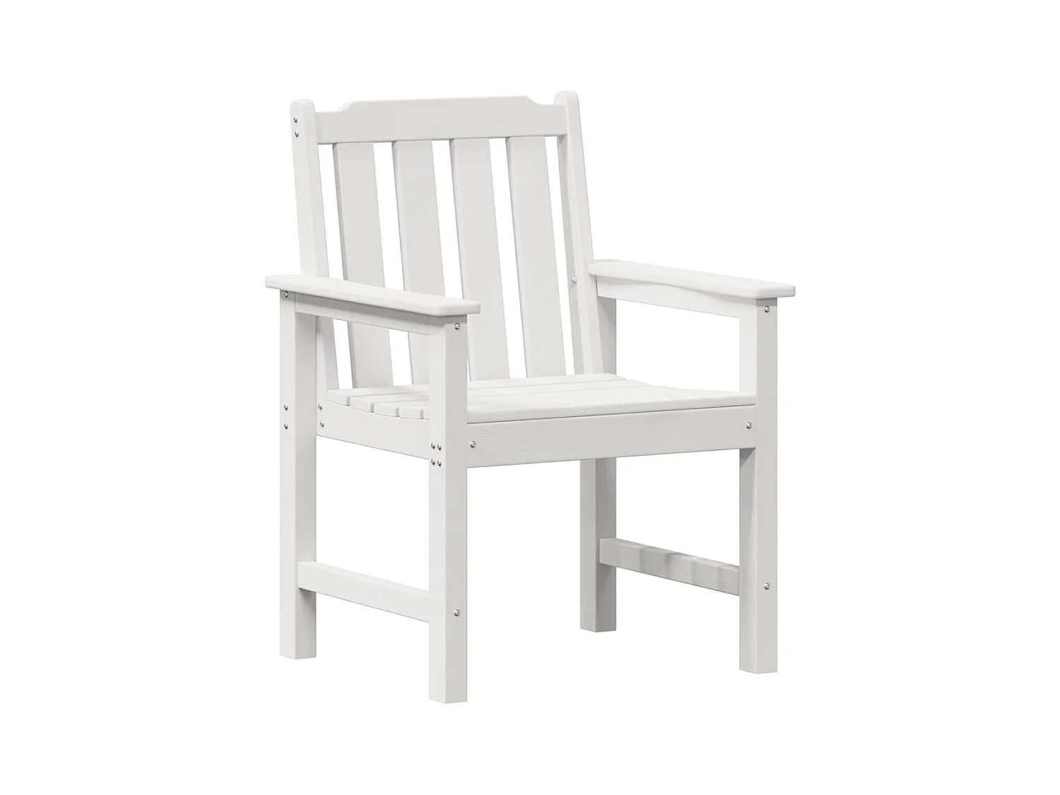 Chaise de jardin. 4 pcs Blanc 65.5 x 55.5 x 88cm Plastique