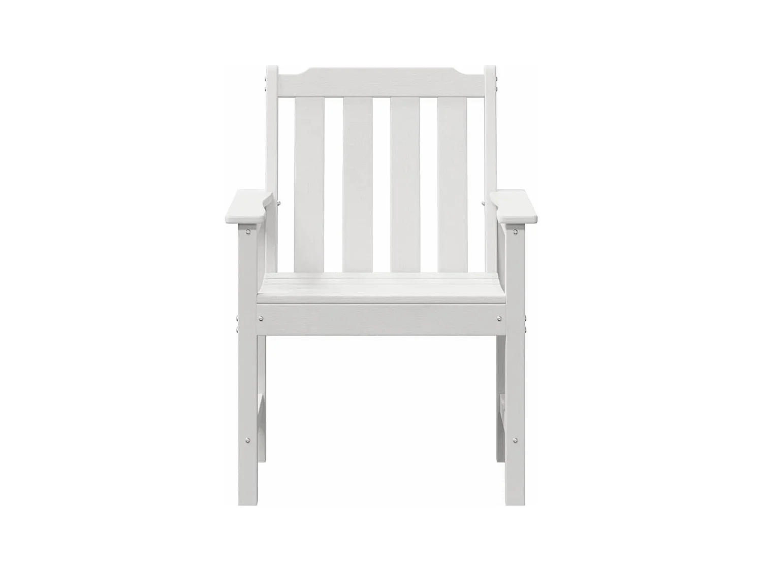 Chaise de jardin. 4 pcs Blanc 65.5 x 55.5 x 88cm Plastique