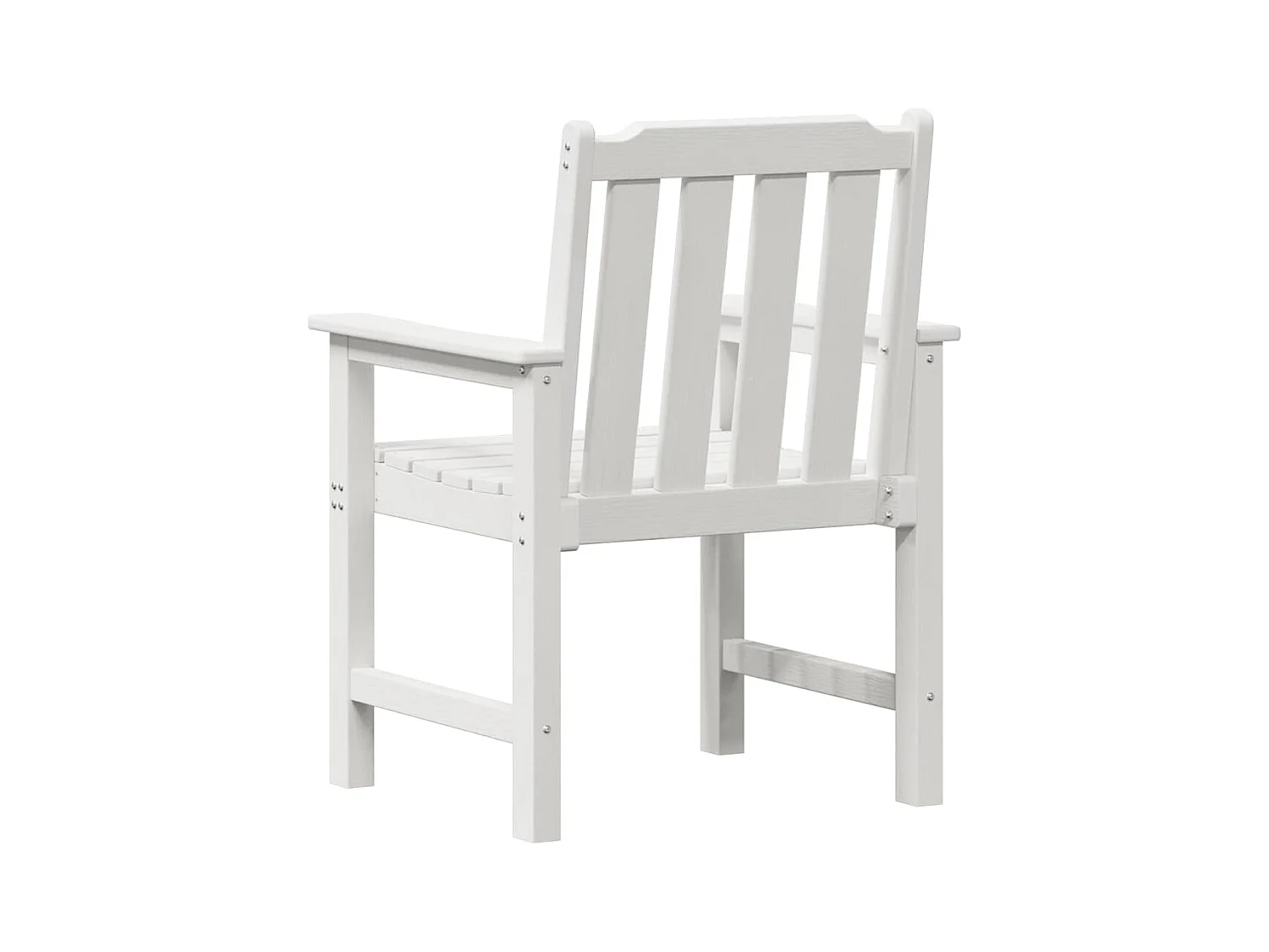 Chaise de jardin. 4 pcs Blanc 65.5 x 55.5 x 88cm Plastique