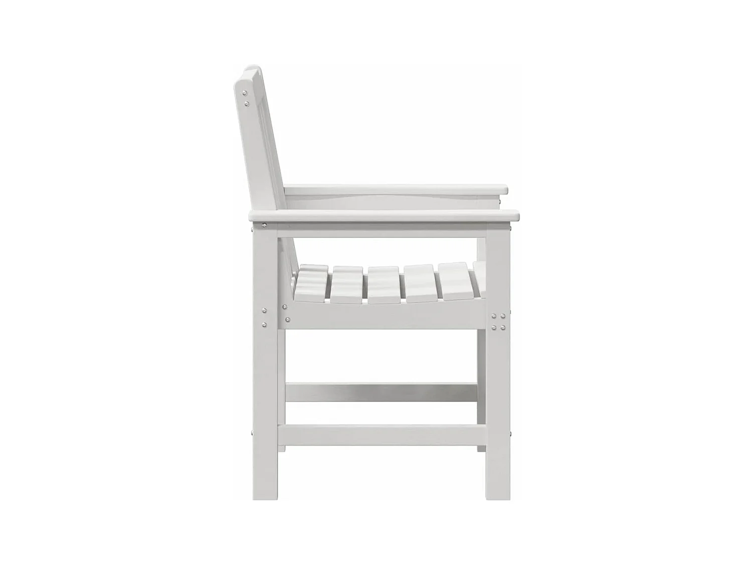 Tuinstoel. 4 stuks Wit 65,5 x 55,5 x 88 cm Kunststof