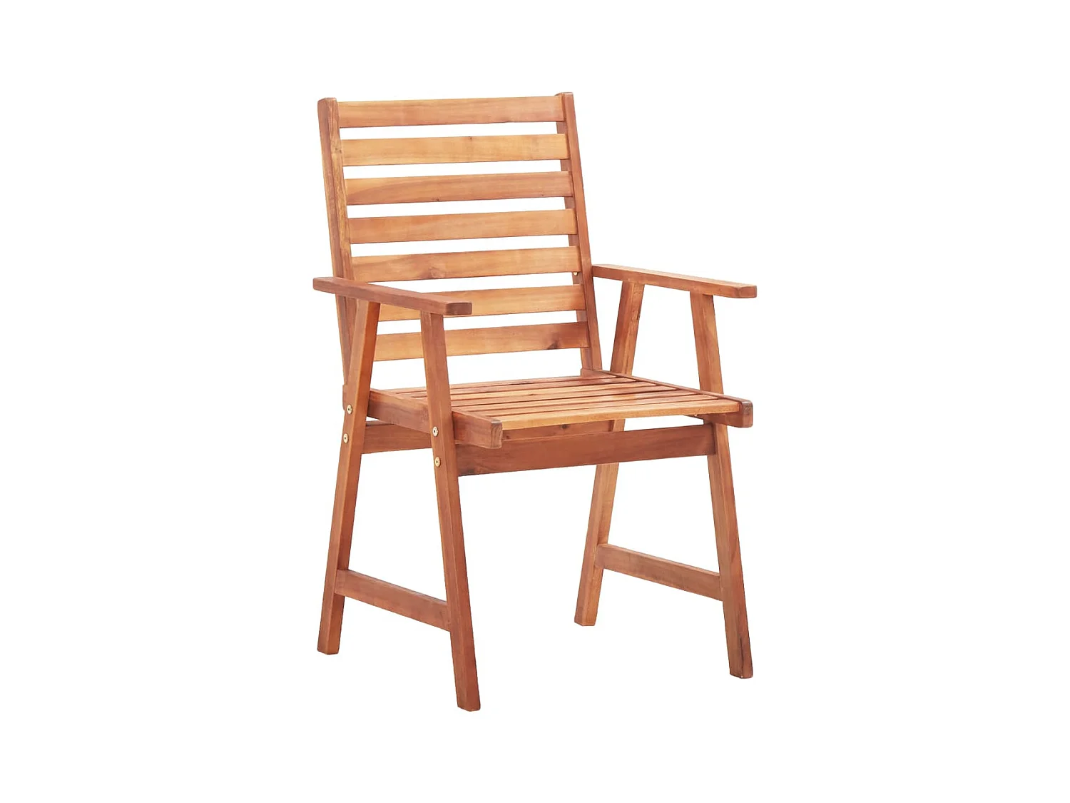 Chaises à manger d'extérieur lot de 3 Acacia massif