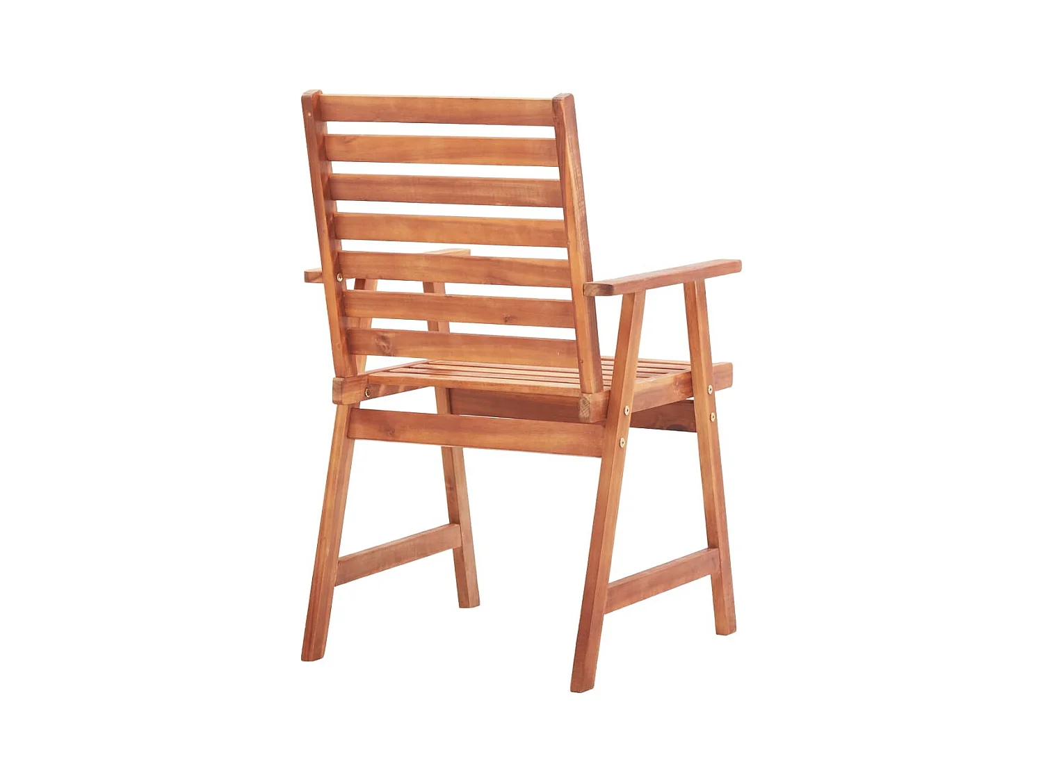 Chaises à manger d'extérieur lot de 3 Acacia massif