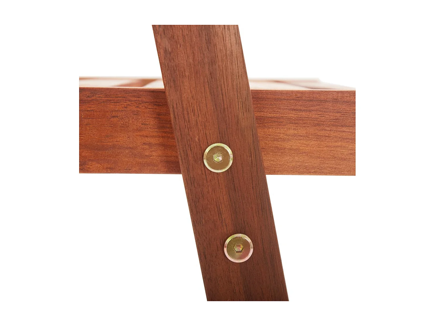 Set di 3 sedie da pranzo per esterni in legno massello di acacia