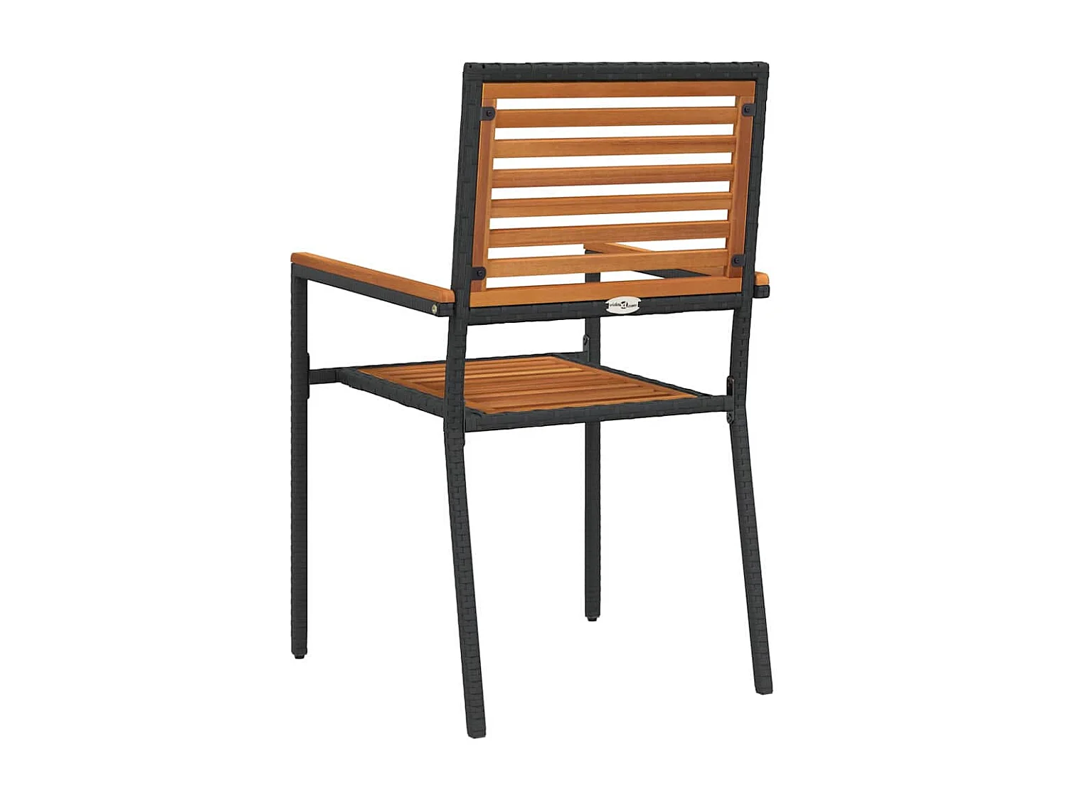 sedie da giardino impilabili marrone, grigio