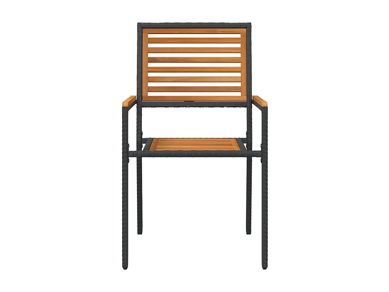 stuks stapelbare tuinstoelen bruin, grijs