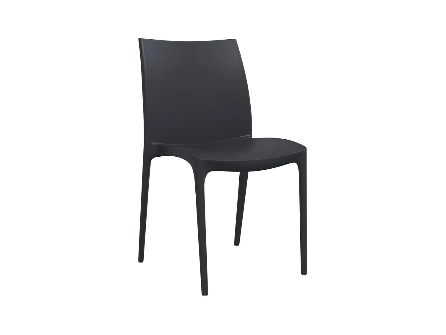 Tuinstoelen set van 2 antraciet 50x46x80 cm polypropyleen