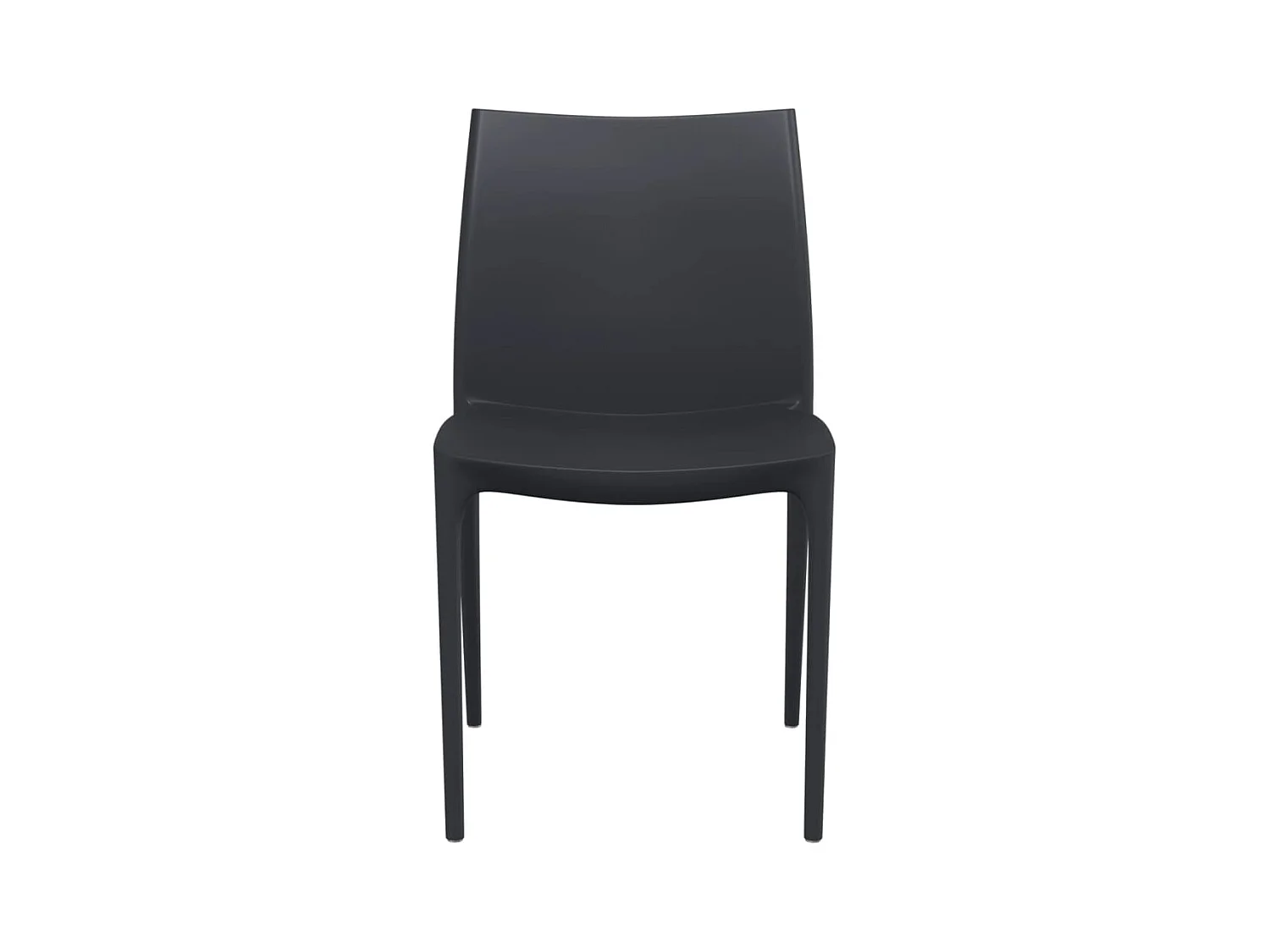 Tuinstoelen set van 2 antraciet 50x46x80 cm polypropyleen