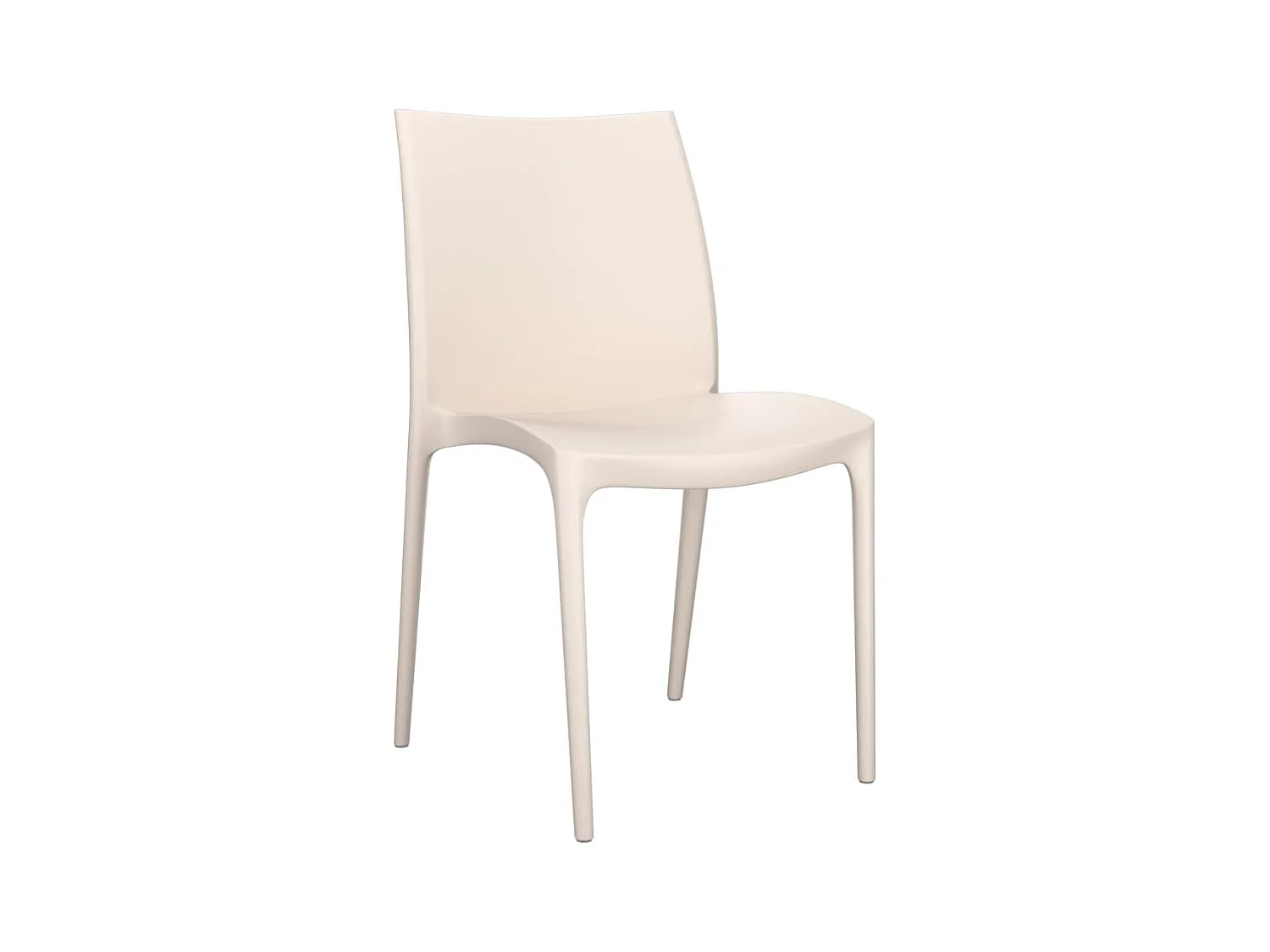 Chaises de jardin lot de 2 crème 50x46x80 cm polypropylène