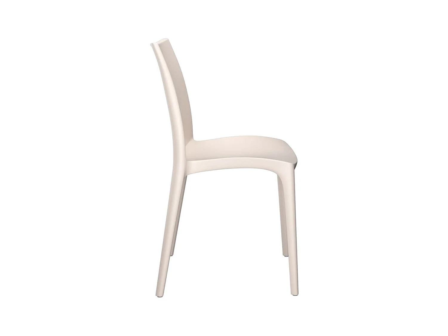 Chaises de jardin lot de 2 crème 50x46x80 cm polypropylène