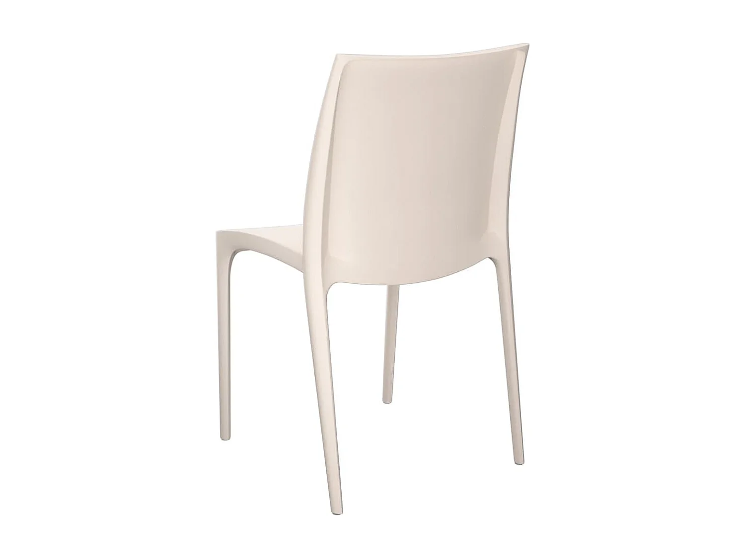 Chaises de jardin lot de 2 crème 50x46x80 cm polypropylène